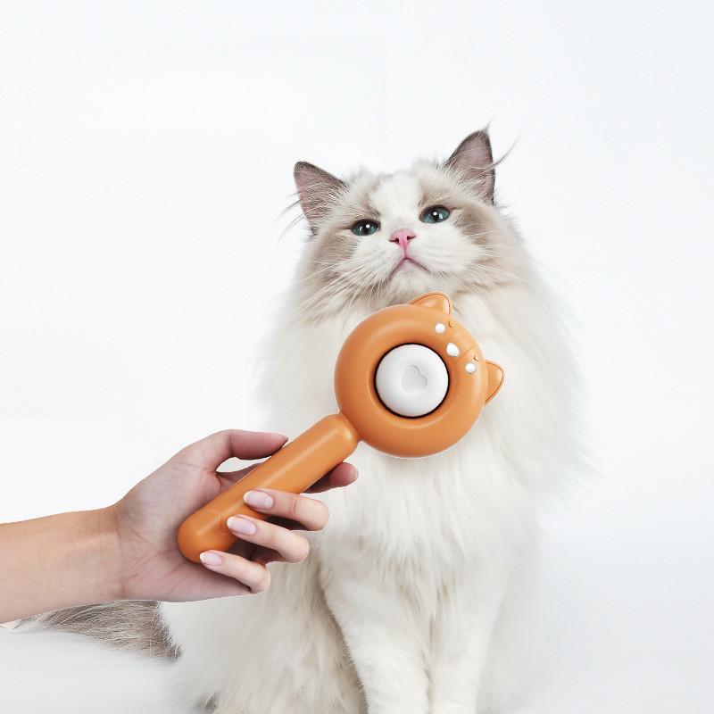 Long-Hair Cat Comb – Self-Cleaning Deshedding Brush - Image 2