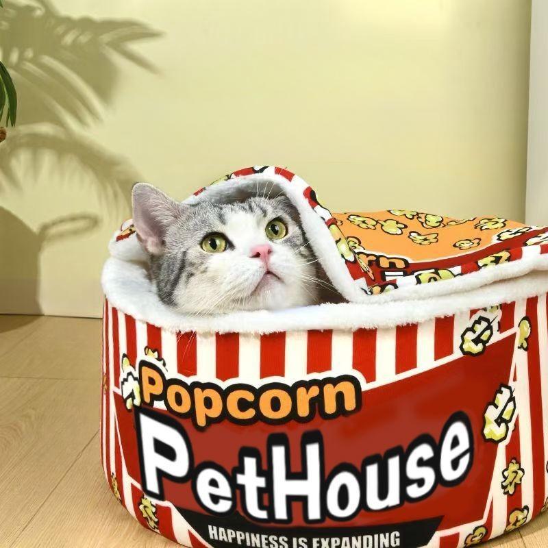 Instant Noodle Bucket Cat Bed – 7 Designs, M & L - Image 9