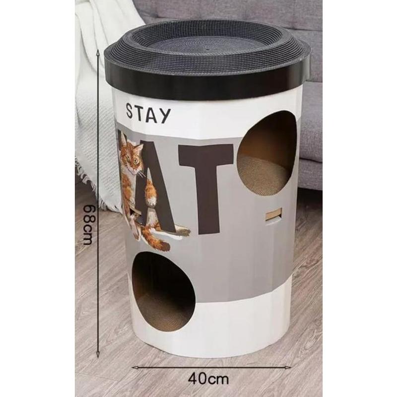 Milk Tea Cup Cat House – Deluxe Scratcher, 3 Designs - Image 8