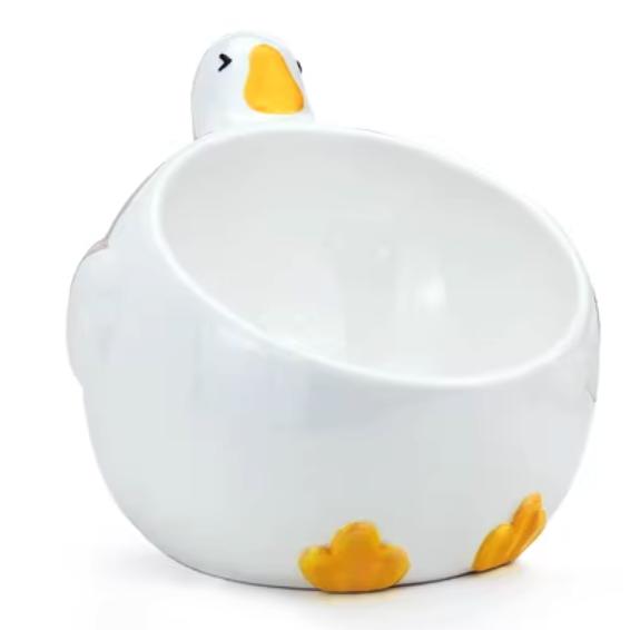 Duckling Ceramic Pet Bowl – Elevated Cat & Dog Dish - Image 5