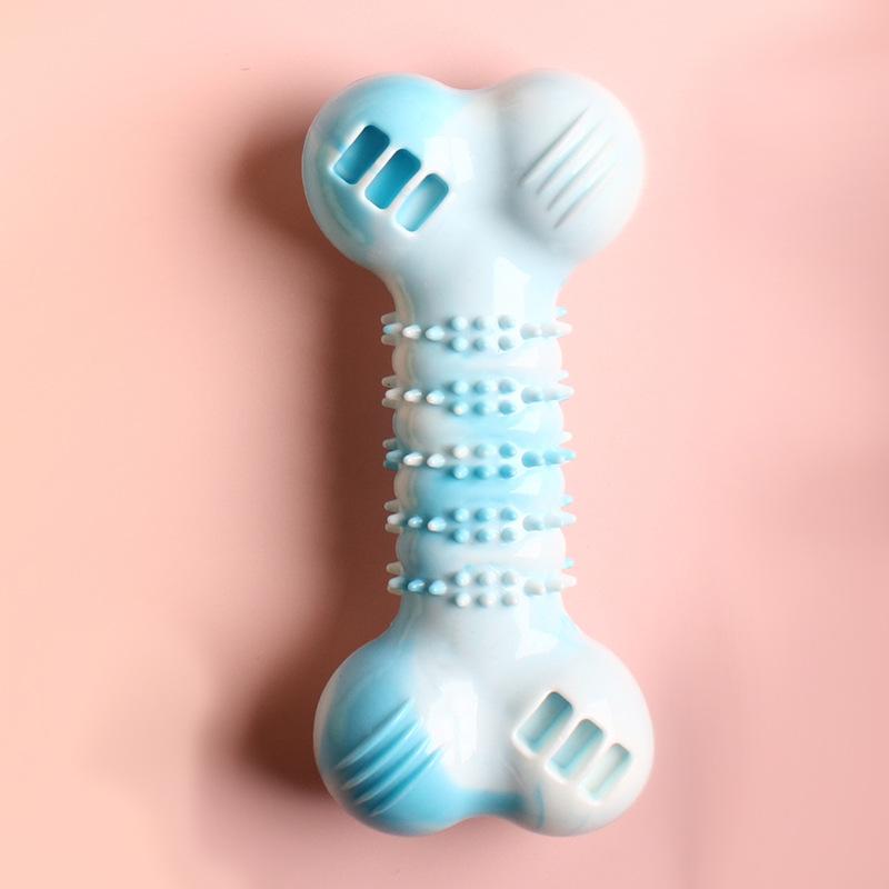 Latex Squeaky Bone Dog Toy – 16.8 cm, 4 Colours - Image 3