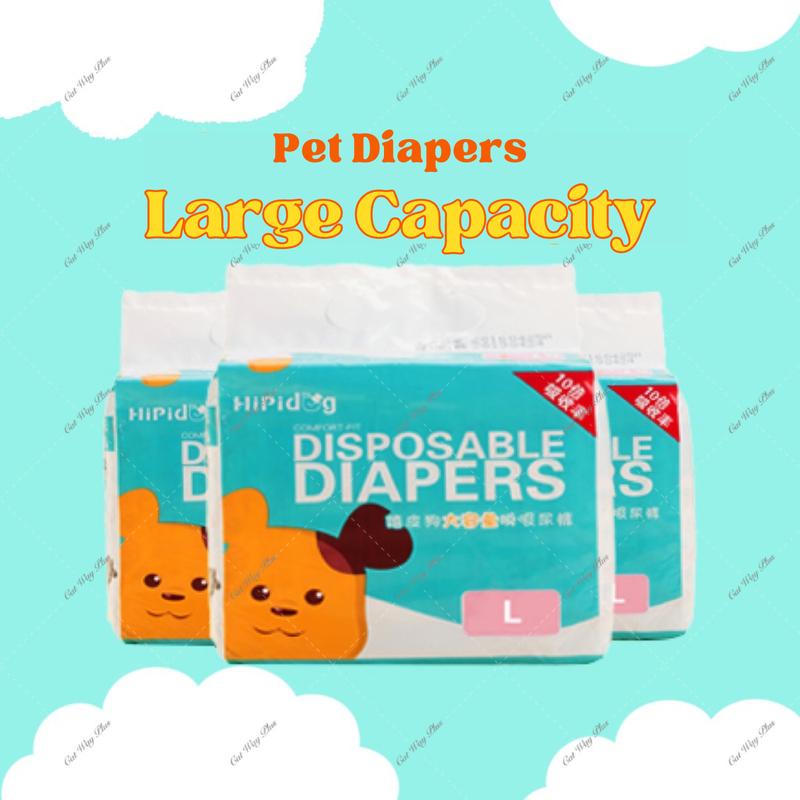 hipidog Dog Diapers – Japanese SAP, 360° Elastic Waist