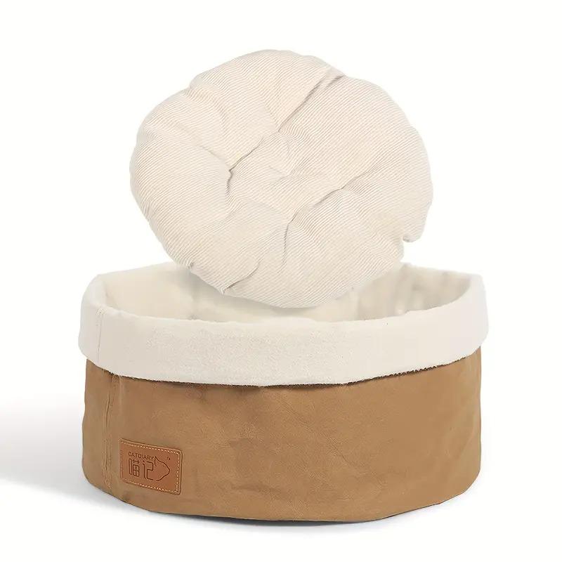 Waterproof Pet Bed – Large Round Washable Nest