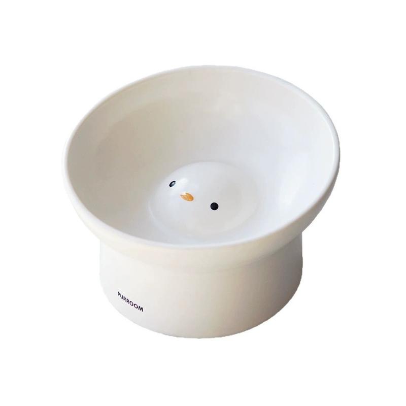PURROOM Chubby Chick Cat Bowl – Slanted Raised - Image 4