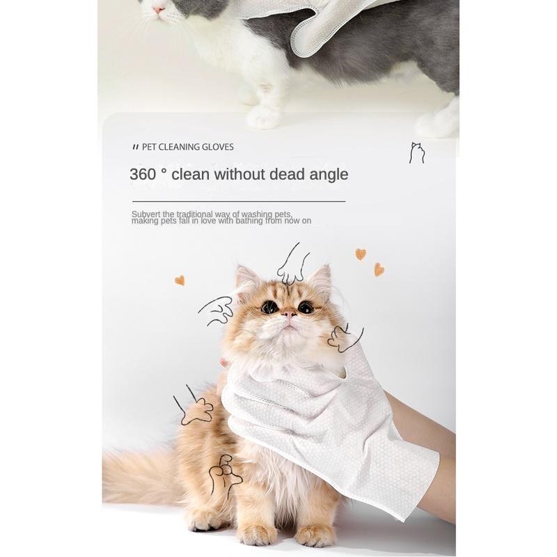 Pet Bath-Free Cleaning Glove Wipes – 6 Pcs, 4 Scents - Image 2