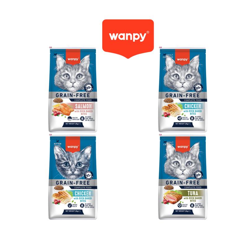 Makanan Kucing Bebas Bijirin Wanpy – 1.5kg & 8kg, 4 Resipi - Image 9