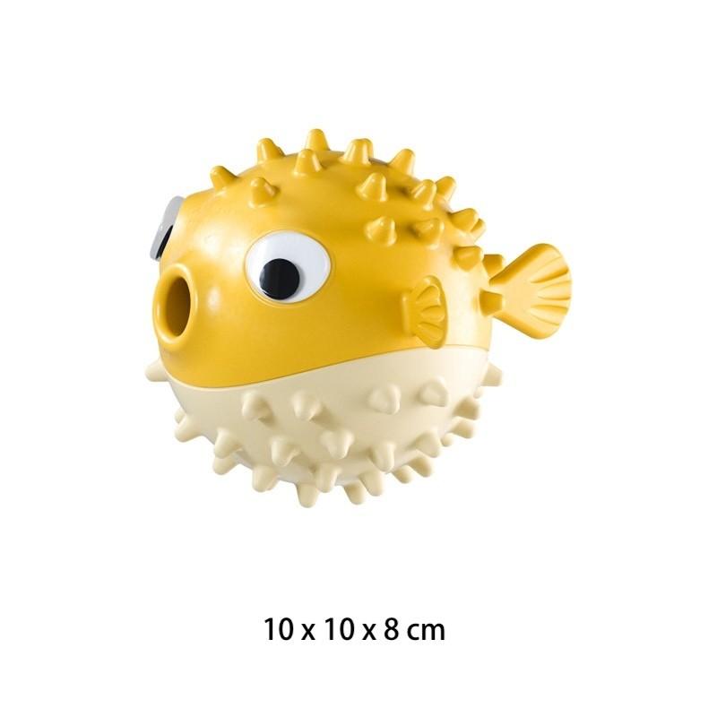 Balloon Fish Squeaky Dog Toy – 3 Colours, 10 cm