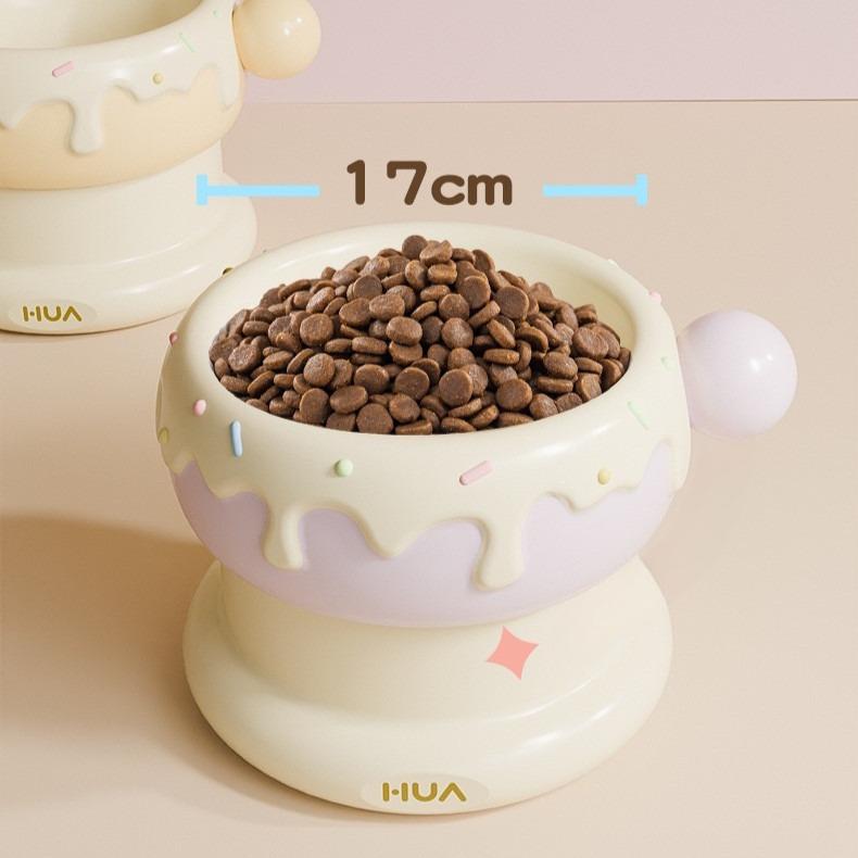 Twin Donut Ceramic Cat Bowl – Double Dish Feeding Station - Image 8