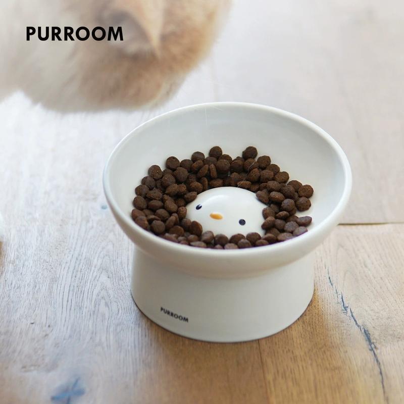 PURROOM Chubby Chick Cat Bowl – Slanted Raised - Image 5