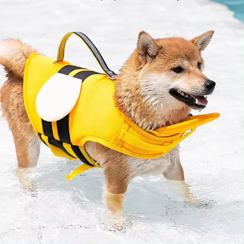 Dog Life Jacket – Reflective Buoyancy Vest with Grab Handle - Image 3