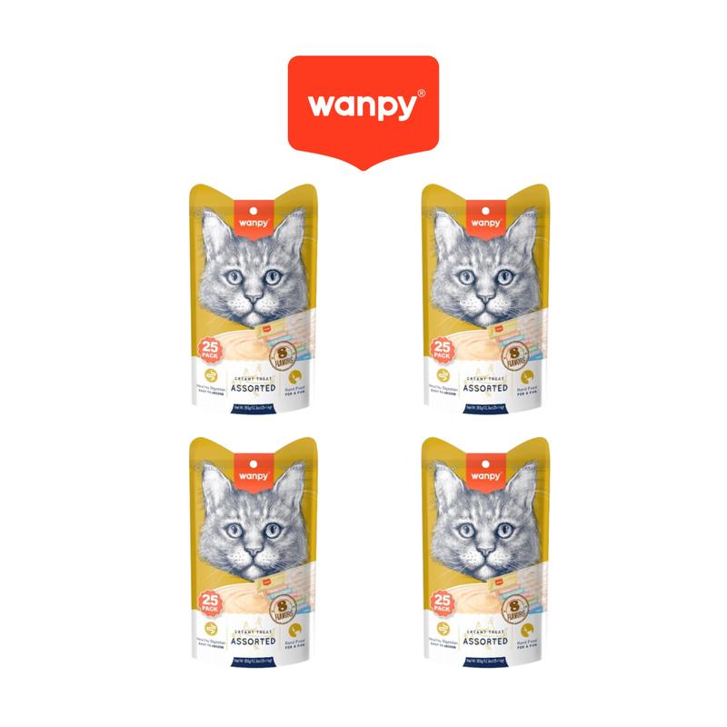 Wanpy 猫咪化毛膏零食 – 25至100支散装 - 图片 7