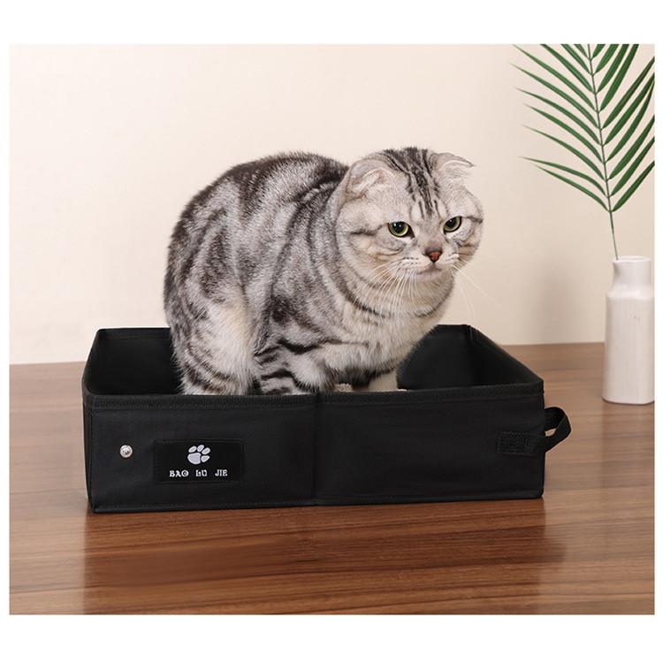 Foldable Oxford Cloth Litter Box – Waterproof Travel Tray - Image 7