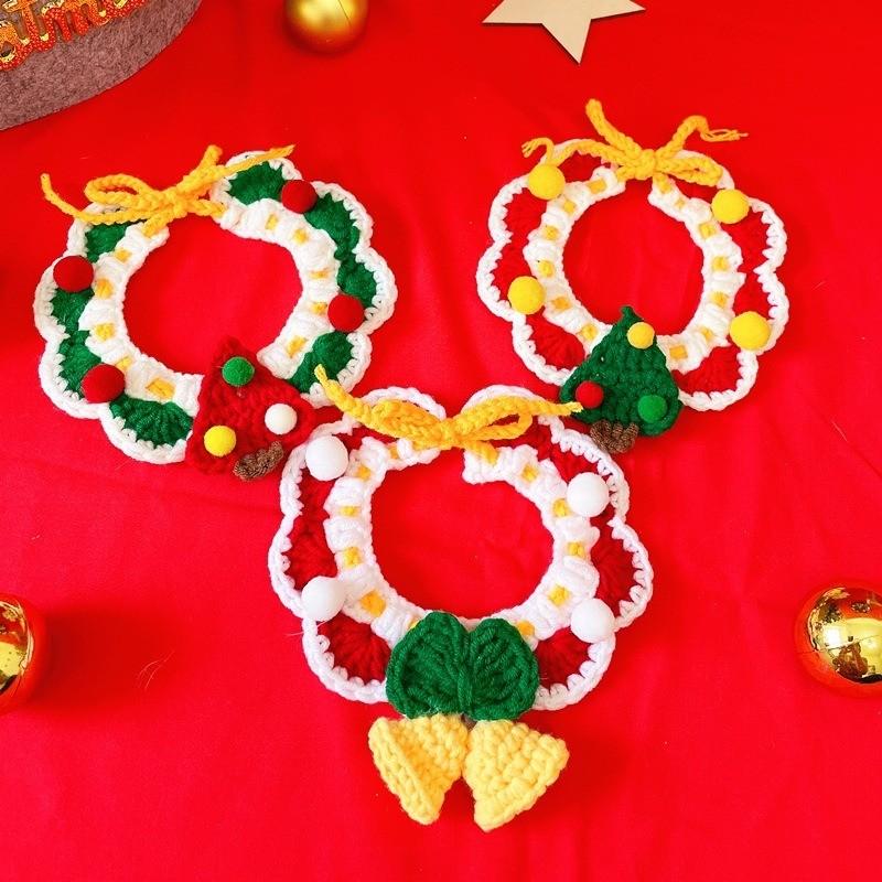 Kolar Haiwan Pom-Pom Krismas – 3 Reka Bentuk, 2 Saiz - Image 7
