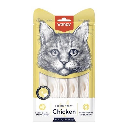 Wanpy 猫咪化毛膏零食 70g – 14种口味