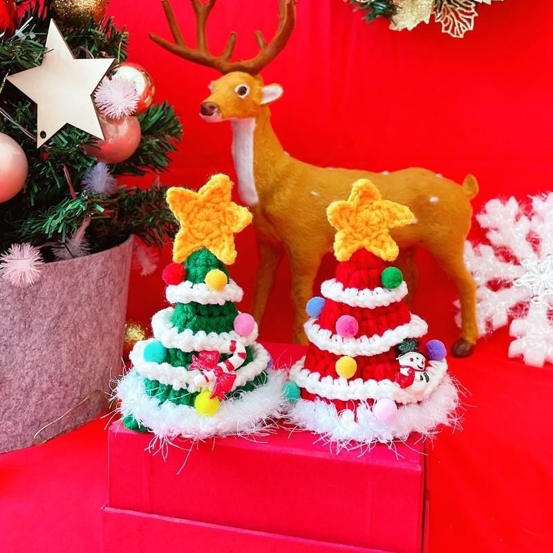 Christmas Crocheted Pet Hat – Tree Star, 2 Sizes - Image 9