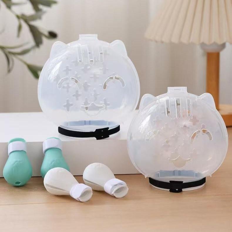 Ball-Shaped Cat Recovery Collar – With Optional Foot Covers - Image 7