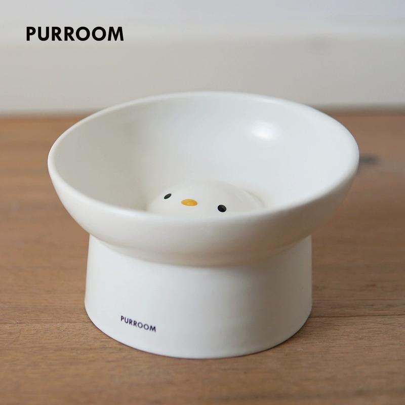 PURROOM Chubby Chick Cat Bowl – Slanted Raised - Image 2