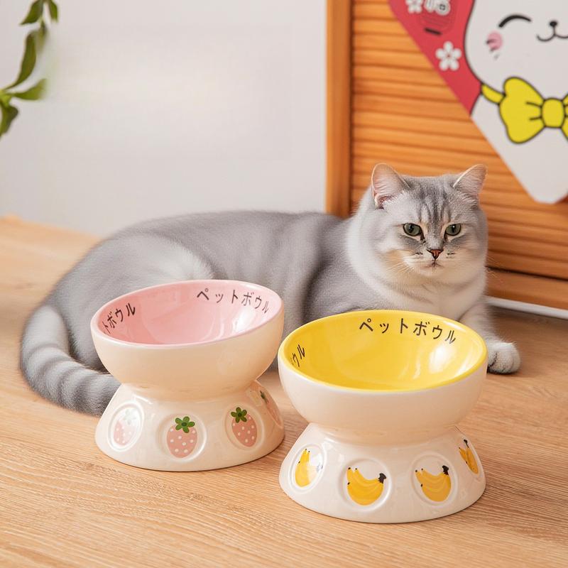 Apple Ceramic Cat Bowl – O & M Shapes, 3 Colours - Image 8