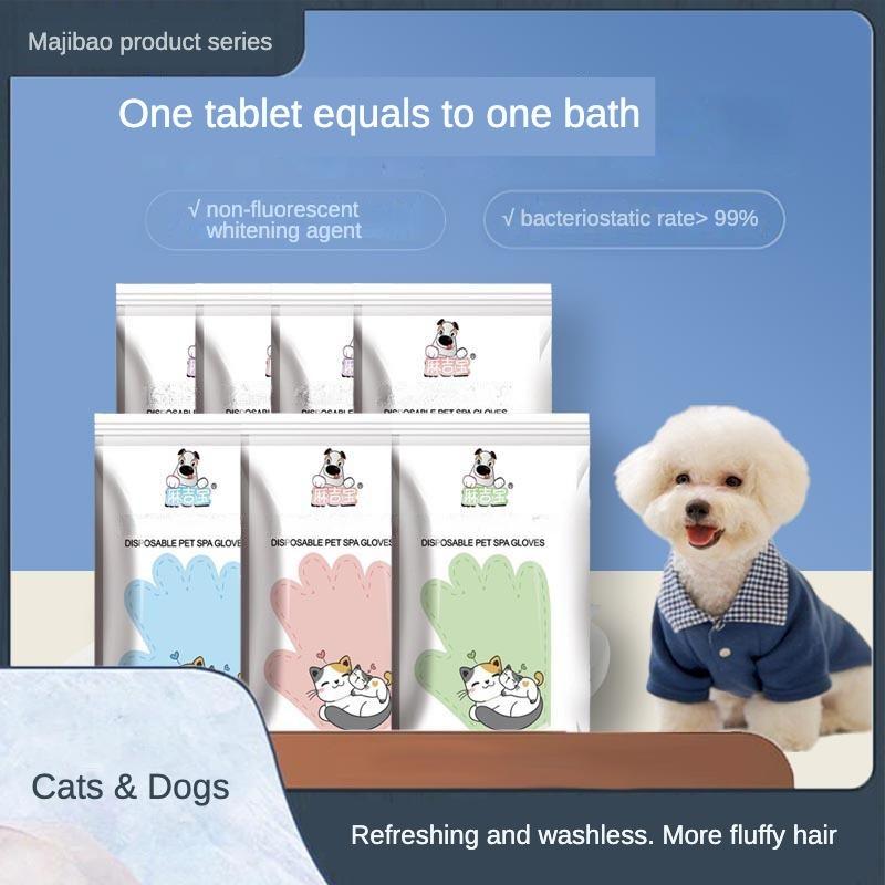 Pet Bath-Free Cleaning Glove Wipes – 6 Pcs, 4 Scents - Image 6