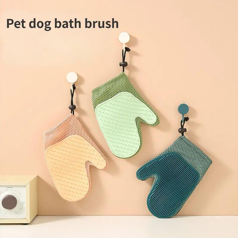 Pet Grooming Glove & Slicker Brush – Deshedding Mitt