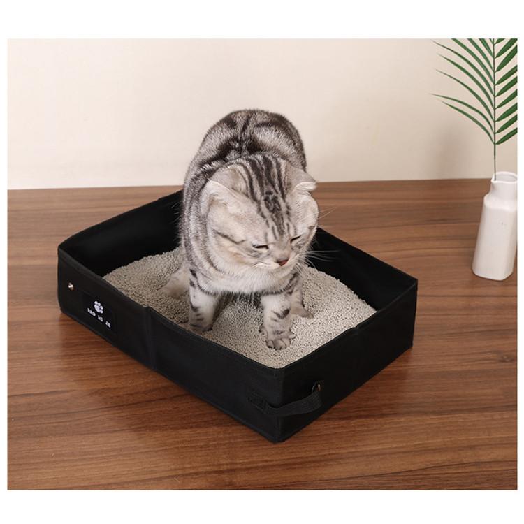 Foldable Oxford Cloth Litter Box – Waterproof Travel Tray - Image 6
