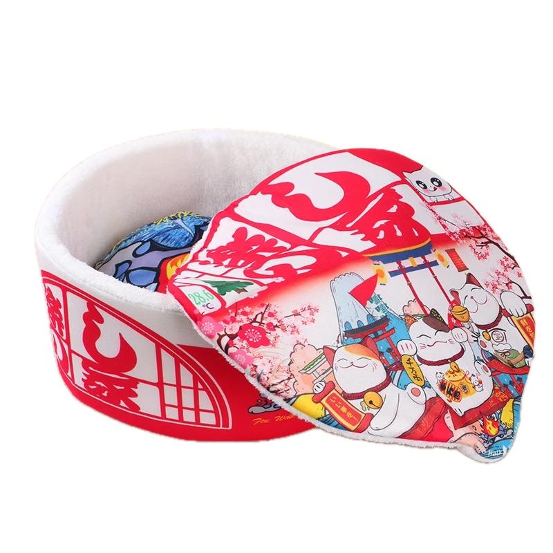 Instant Noodle Bucket Cat Bed – 7 Designs, M & L - Image 5