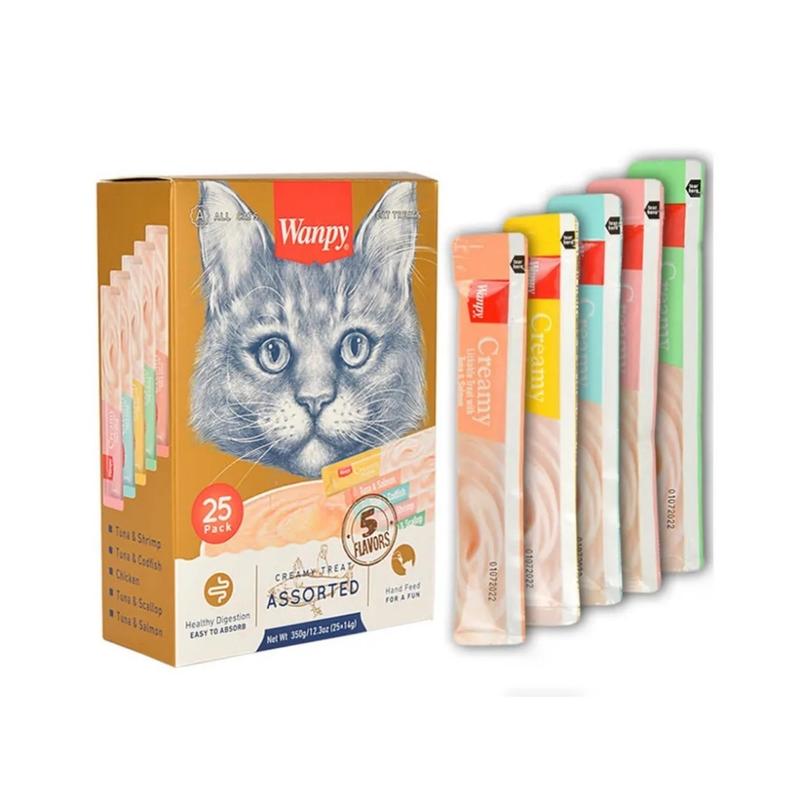 Wanpy 猫咪化毛膏零食 – 25至100支散装 - 图片 9