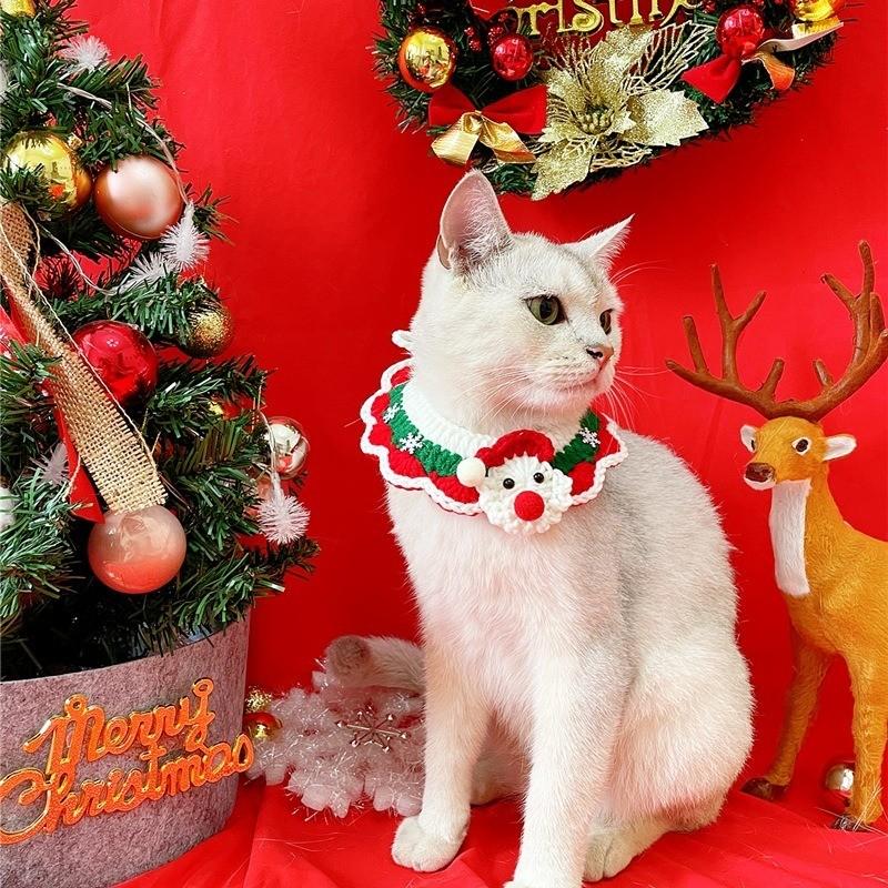 Kolar Haiwan Pom-Pom Krismas – 3 Reka Bentuk, 2 Saiz - Image 6