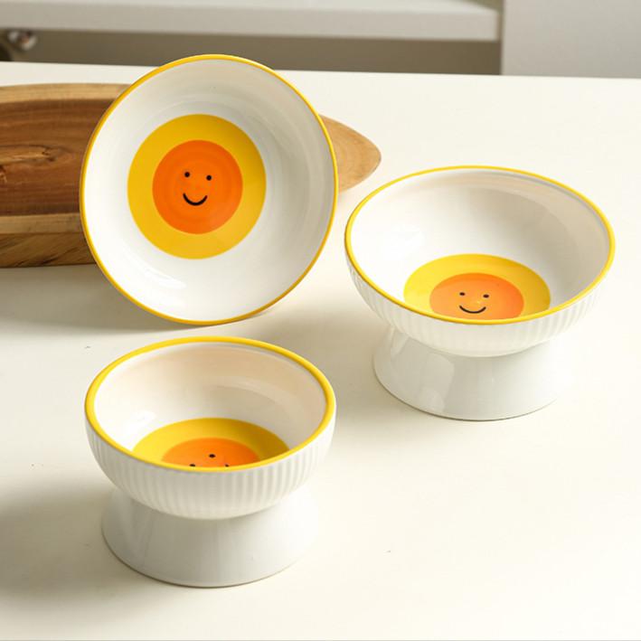 Smiley Sun Ceramic Cat Bowl – 5 Designs - Image 10