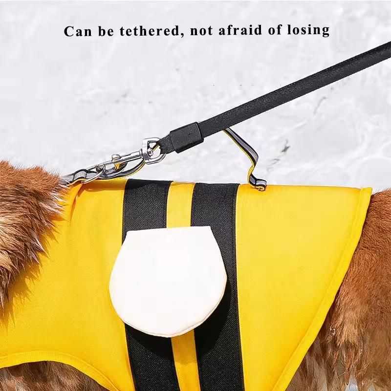 Dog Life Jacket – Reflective Buoyancy Vest with Grab Handle - Image 5