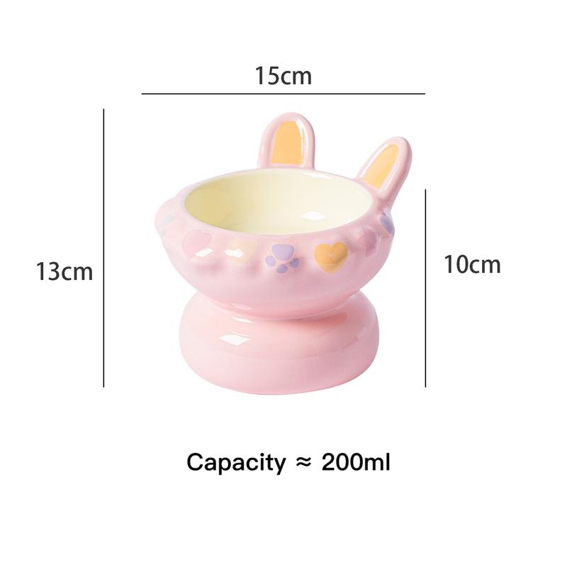 Super Cat Ceramic Bowl – Yellow or Pink, 200 ml - Image 2