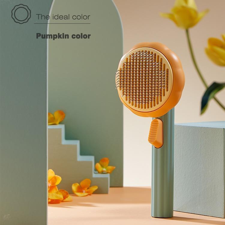 AIWO Pumpkin Self-Cleaning Pet Comb – 3 Colours