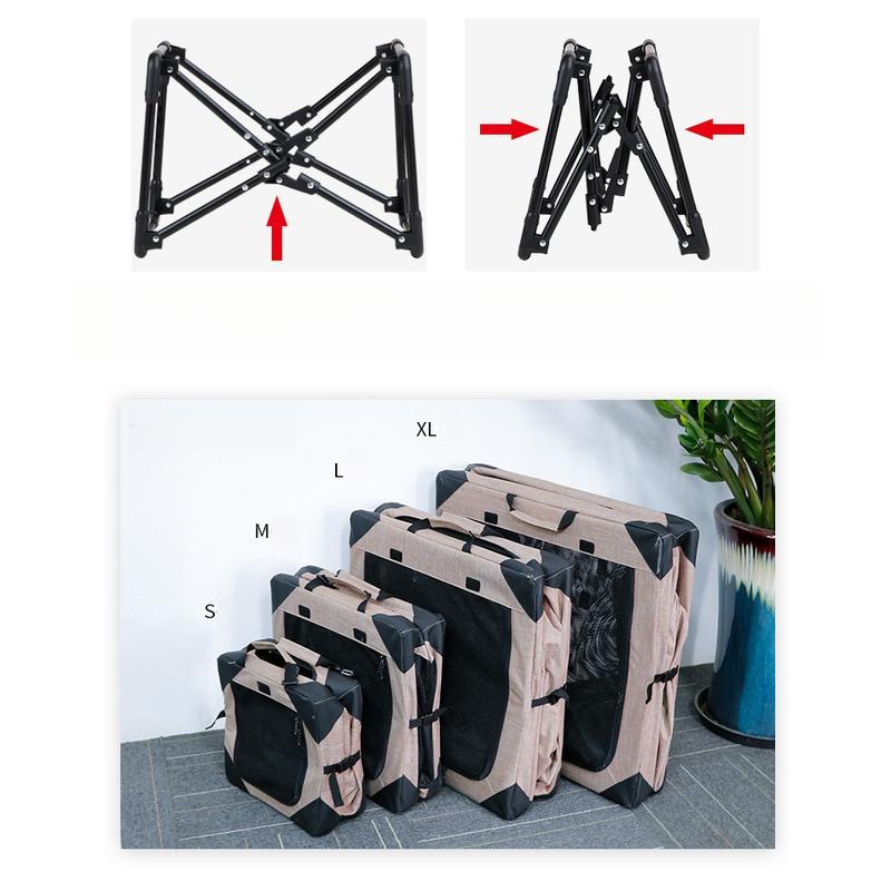 DODOPET Folding Dog Car Crate – Front & Rear Seat, 4 Sizes - Image 5