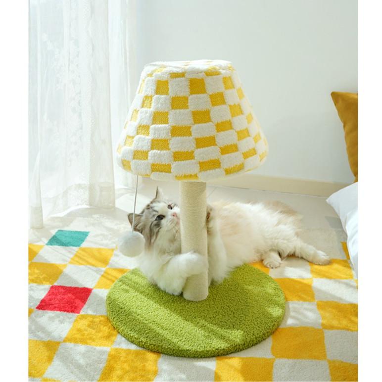Table Lamp & Cedar Cat Scratching Post – Standing Board - Image 8