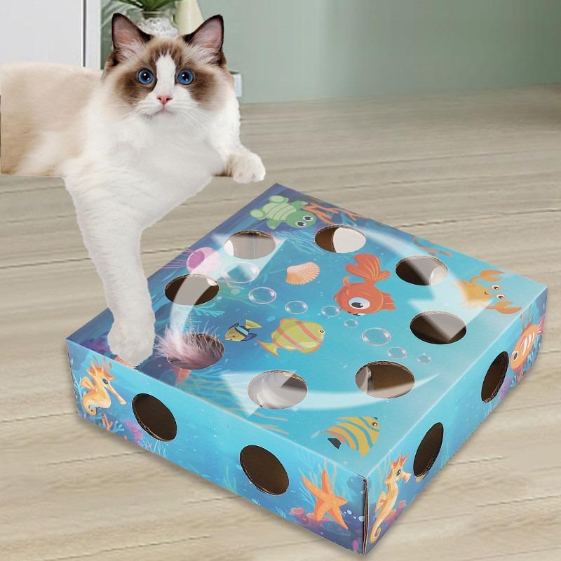 Whack-A-Mole Cat Toy Box – 4 Designs, Auto Play