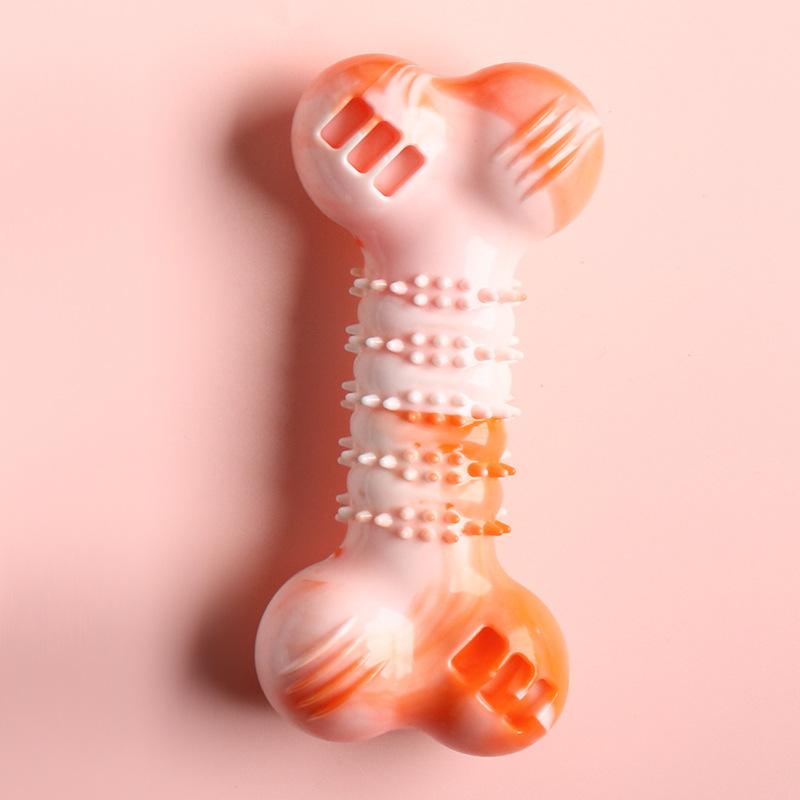 Latex Squeaky Bone Dog Toy – 16.8 cm, 4 Colours - Image 4