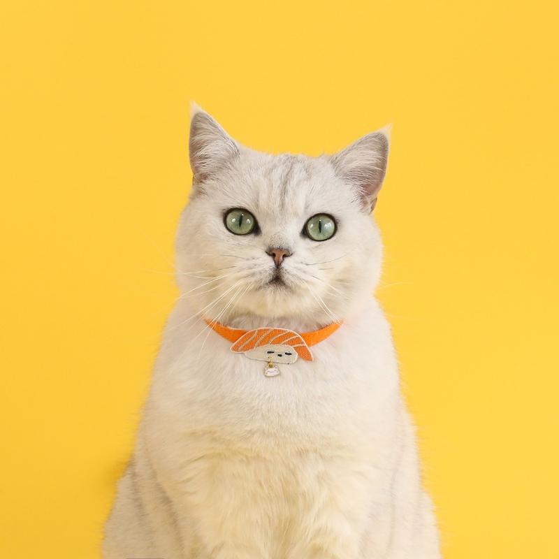 Japanese Embroidered Pet Collar – 18 Designs with Bell - Image 16