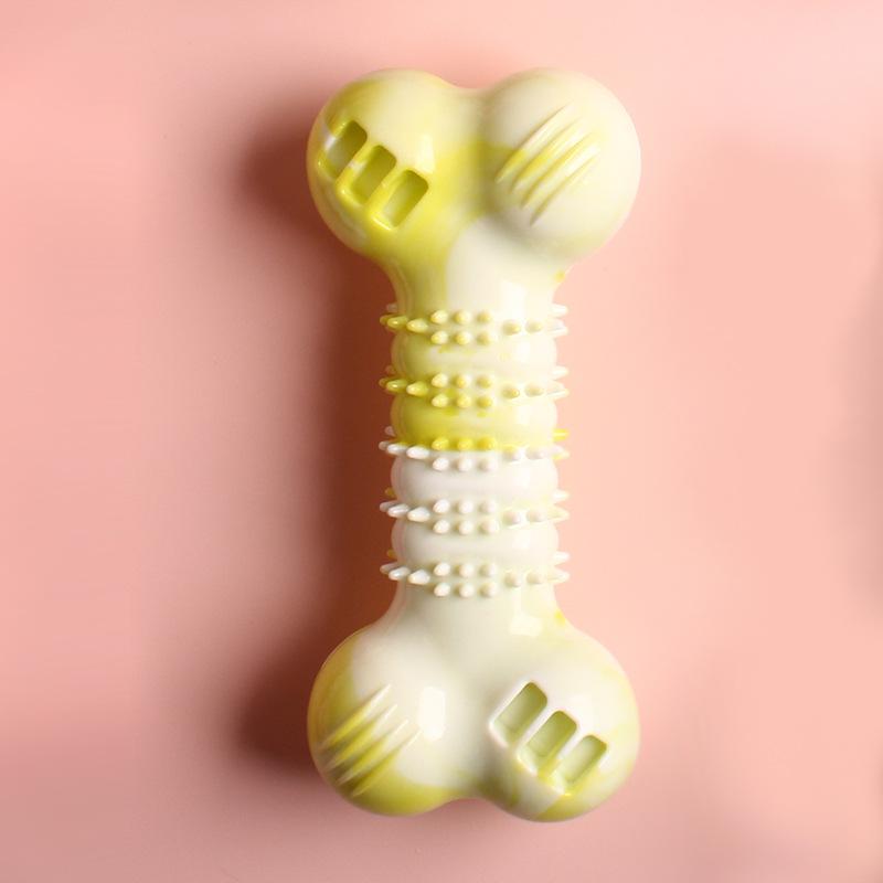 Latex Squeaky Bone Dog Toy – 16.8 cm, 4 Colours - Image 2