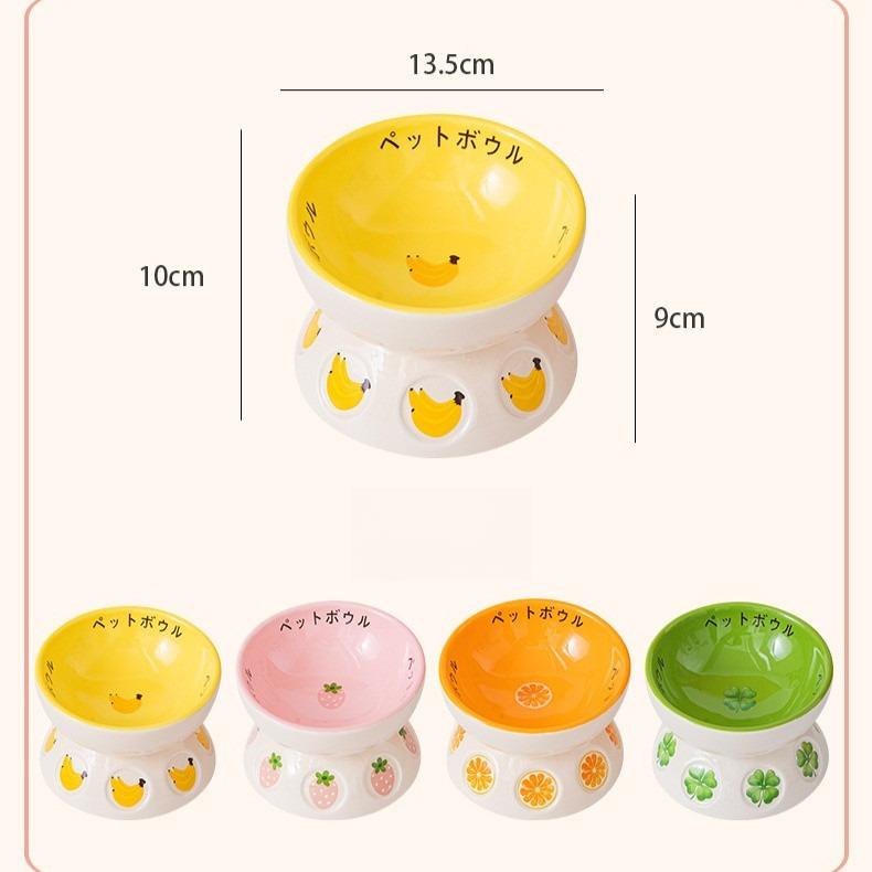 Apple Ceramic Cat Bowl – O & M Shapes, 3 Colours - Image 9