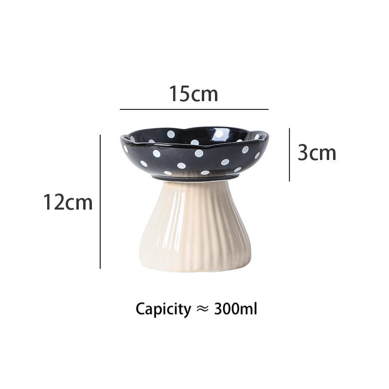 Large Mushroom Ceramic Cat Bowl – 2 Styles - Image 9