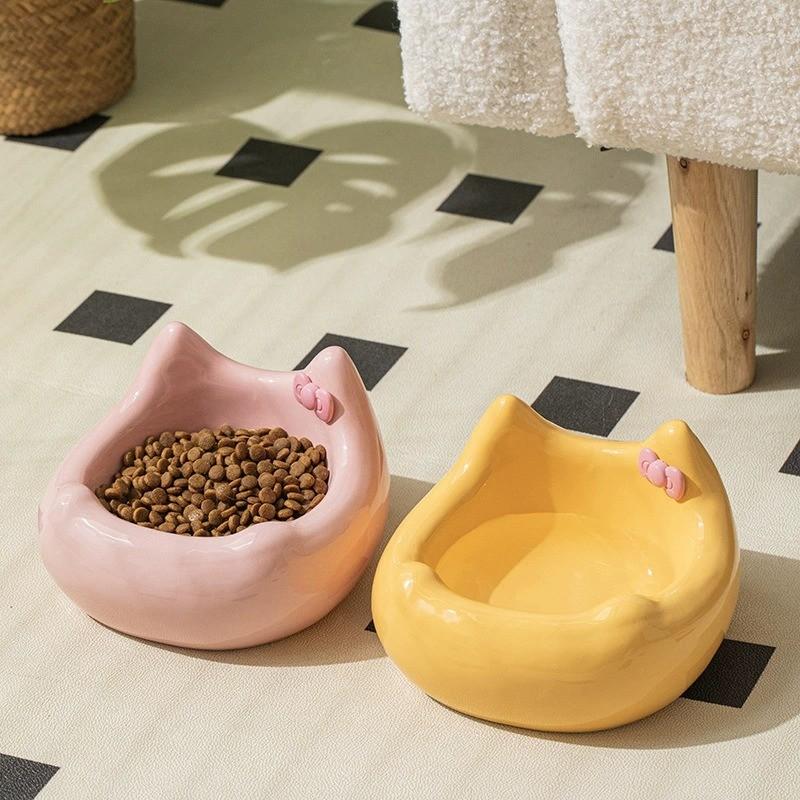 Cat Silhouette Ceramic Bowl – 4 Colours, 200 ml - Image 6