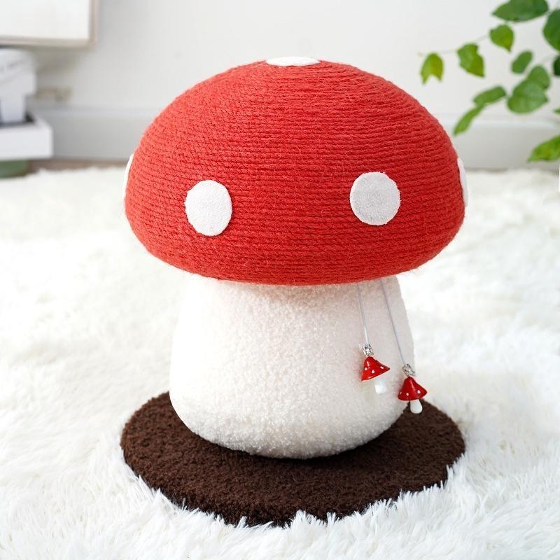 Mushroom Cat Climbing Frame – Sisal Scratching Post Tree - Image 4