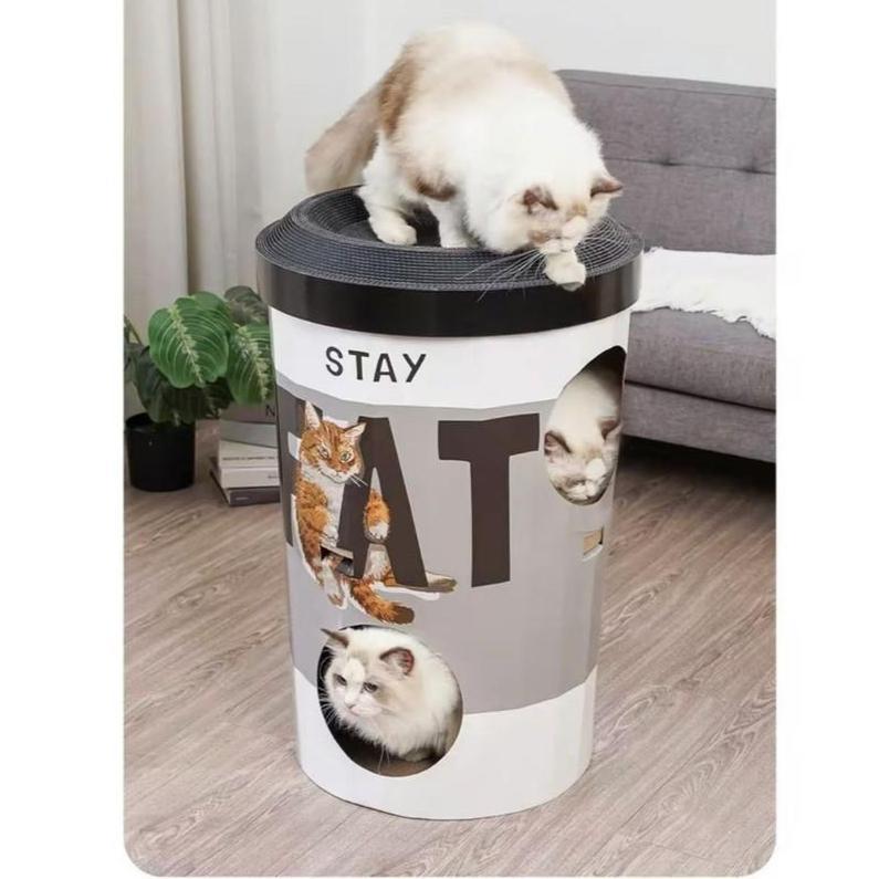 Milk Tea Cup Cat House – Deluxe Scratcher, 3 Designs - Image 7
