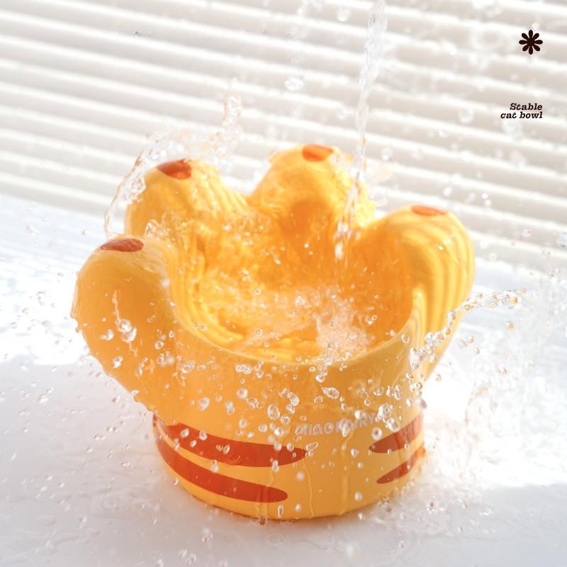 Cat Paw Macaron Ceramic Bowl – Premium Anti-Tip Feeder - Image 2