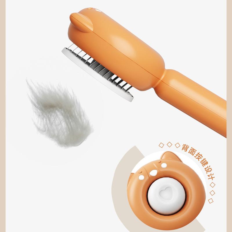 Long-Hair Cat Comb – Self-Cleaning Deshedding Brush - Image 6