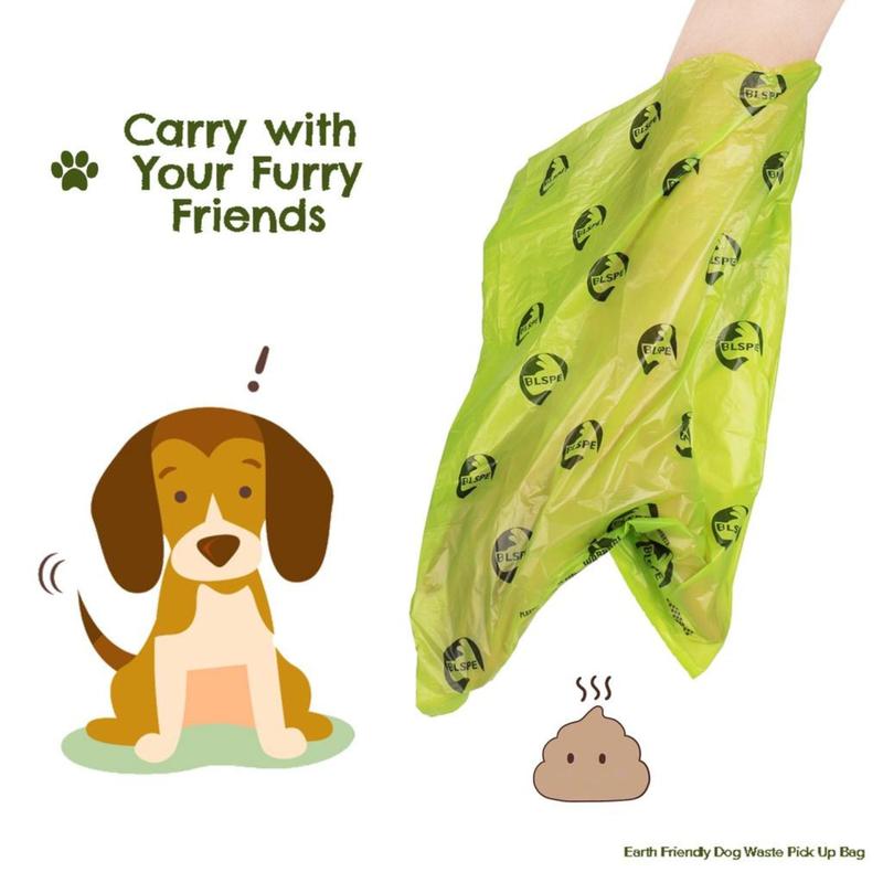 Degradable Dog Poop Bags – 1 Roll, 15 Bags