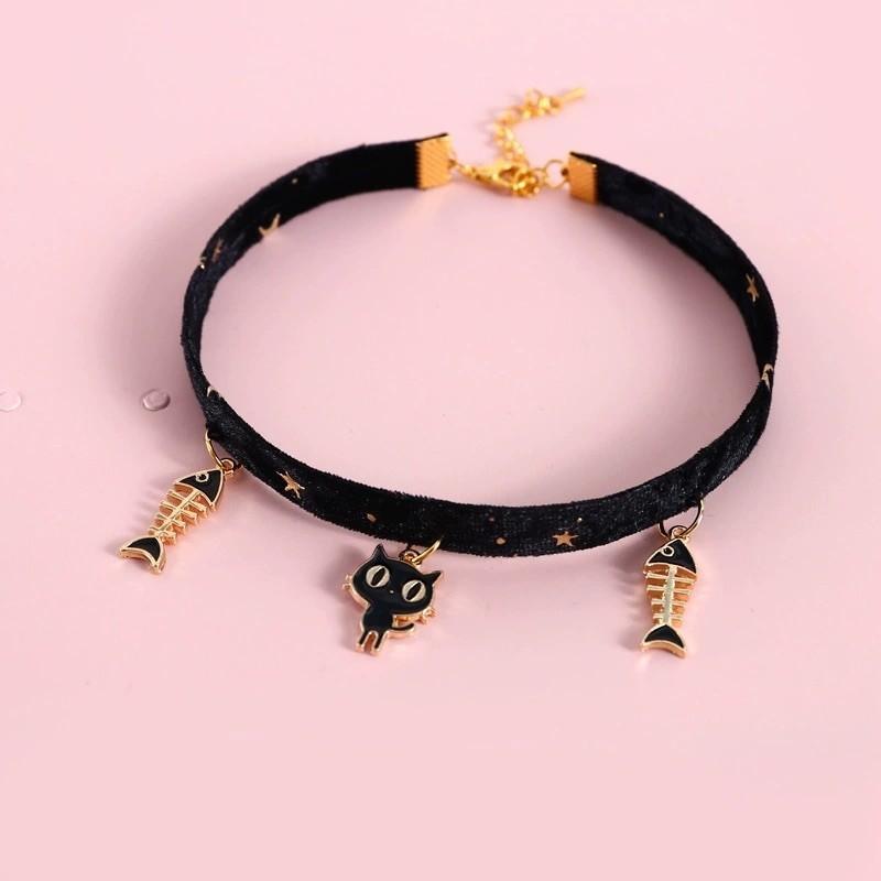 Japanese Embroidered Pet Collar – 18 Designs with Bell - Image 8
