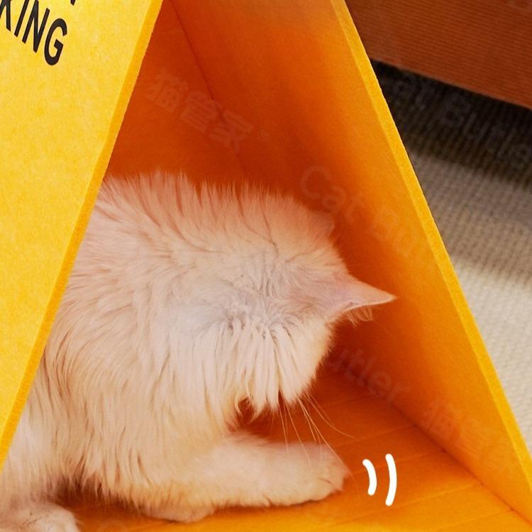 Rumah Kucing Felt – Bumbung-A & Pondok, 6 Reka Bentuk - Image 9