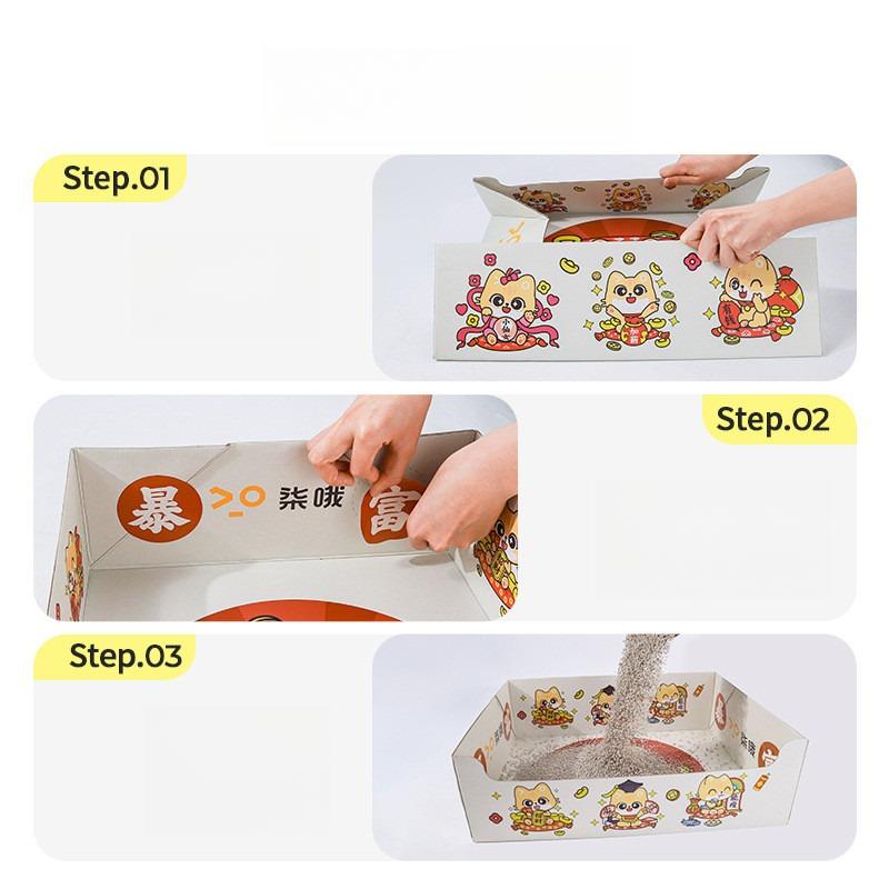 Disposable Folding Litter Box – Travel & Guest Tray - Image 5