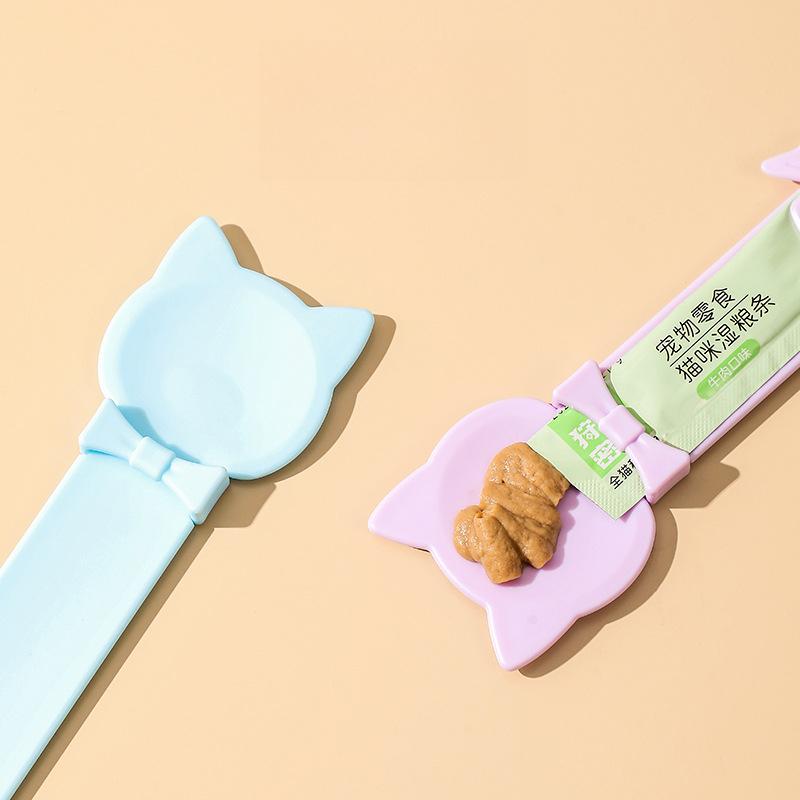 Cat Treat Squeeze Spoon – Puree Sachet Feeder, 9 Designs